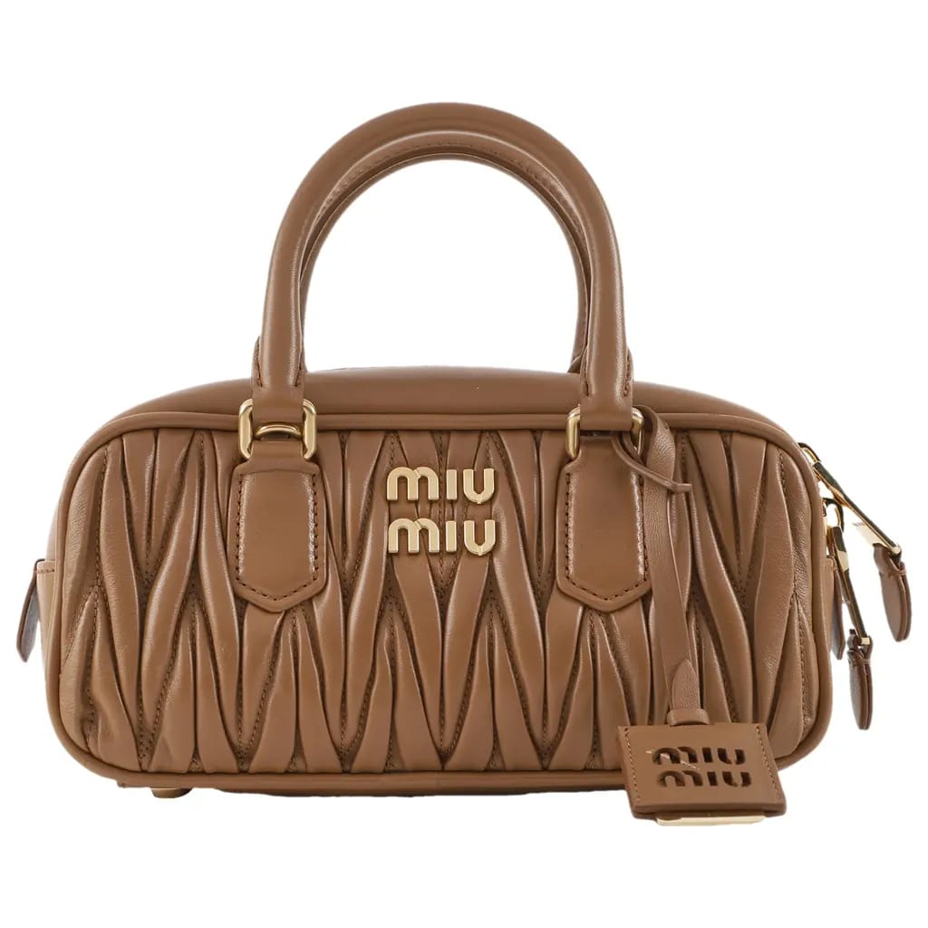 Sac Arcadie en cuir nappa matelassé